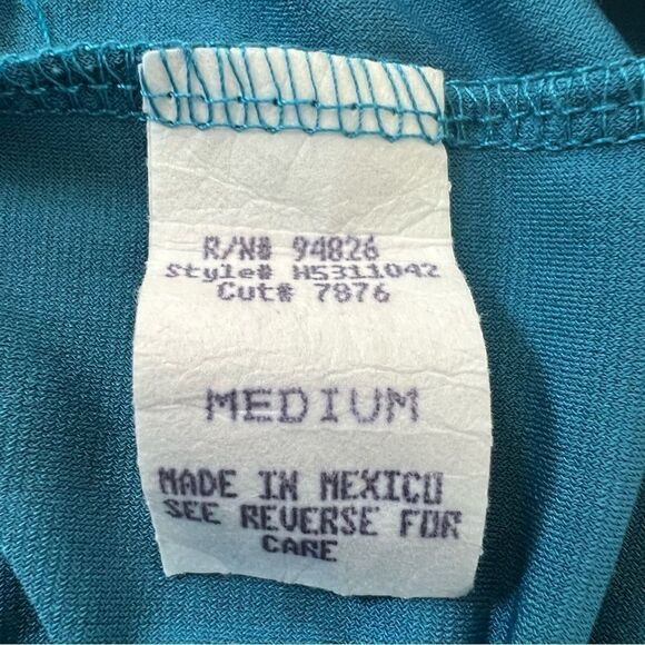 Tempted One Shoulder Bodycon Rhinestone Studded Dress Teal Women’s Medium NWOT - Picture 4 of 5